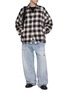 Figure View - Click To Enlarge - JUUN.J - Argyle Jacquard Checkered Cotton Coach Shirt