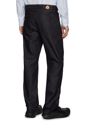 Back View - Click To Enlarge - MONCLER - Straight Leg Dark Wash Jeans