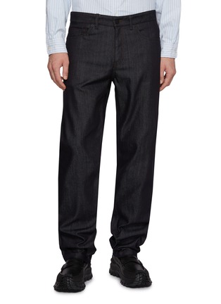 Main View - Click To Enlarge Main View - Click To Enlarge - MONCLER - Straight Leg Dark Wash Jeans