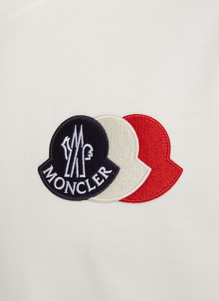  - MONCLER - Tricolour Badge Cotton T-Shirt