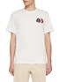Main View - Click To Enlarge - MONCLER - Tricolour Badge Cotton T-Shirt