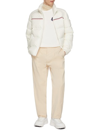 Figure View - Click To Enlarge - MONCLER - Tricolour Badge Cotton T-Shirt