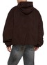 Back View - Click To Enlarge - JUUN.J - Zip Up Faux Suede Hoodie