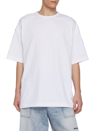 Main View - Click To Enlarge Main View - Click To Enlarge - JUUN.J - Oversized Crewneck Cotton T-Shirt