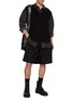 Figure View - Click To Enlarge - JUUN.J - Layered Knit Vest Cotton Shirt