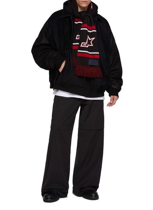 Figure View - Click To Enlarge - JUUN.J - Side Puckered Wide Leg Pants