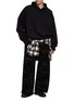 Figure View - Click To Enlarge - JUUN.J - Wide Leg Dotted Tonal Camouflage Sweatpants