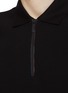  - MONCLER - Logo Patch Half Zip Cotton Polo Shirt