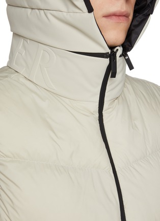 Detail View - Click To Enlarge - MONCLER - Quilted Hooded Longue Saison Down Gilet