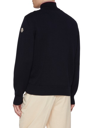 Back View - Click To Enlarge - MONCLER - Puffer Insert Zip Up Jacket