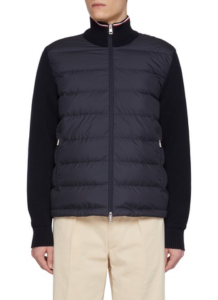 Main View - Click To Enlarge - MONCLER - Puffer Insert Zip Up Jacket
