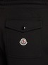  - MONCLER - Rose Embroidered Fleece Sweatshorts