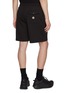 Back View - Click To Enlarge - MONCLER - Rose Embroidered Fleece Sweatshorts