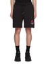 Main View - Click To Enlarge - MONCLER - Rose Embroidered Fleece Sweatshorts
