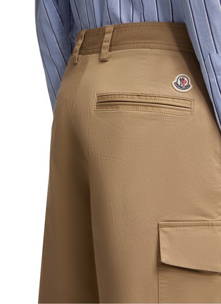  - MONCLER - Cotton Gabardine Cargo Shorts