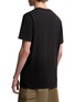 Back View - Click To Enlarge - MONCLER - Logo Badge Cotton T-Shirt