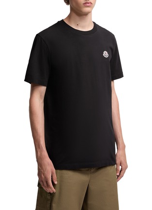 Main View - Click To Enlarge - MONCLER - Logo Badge Cotton T-Shirt