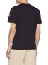 Back View - Click To Enlarge - MONCLER - Embroidered Rose Patch Pocket Cotton T-Shirt