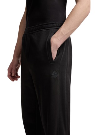  - MONCLER - Elasticated Waist Cotton Fleece Sweatpants