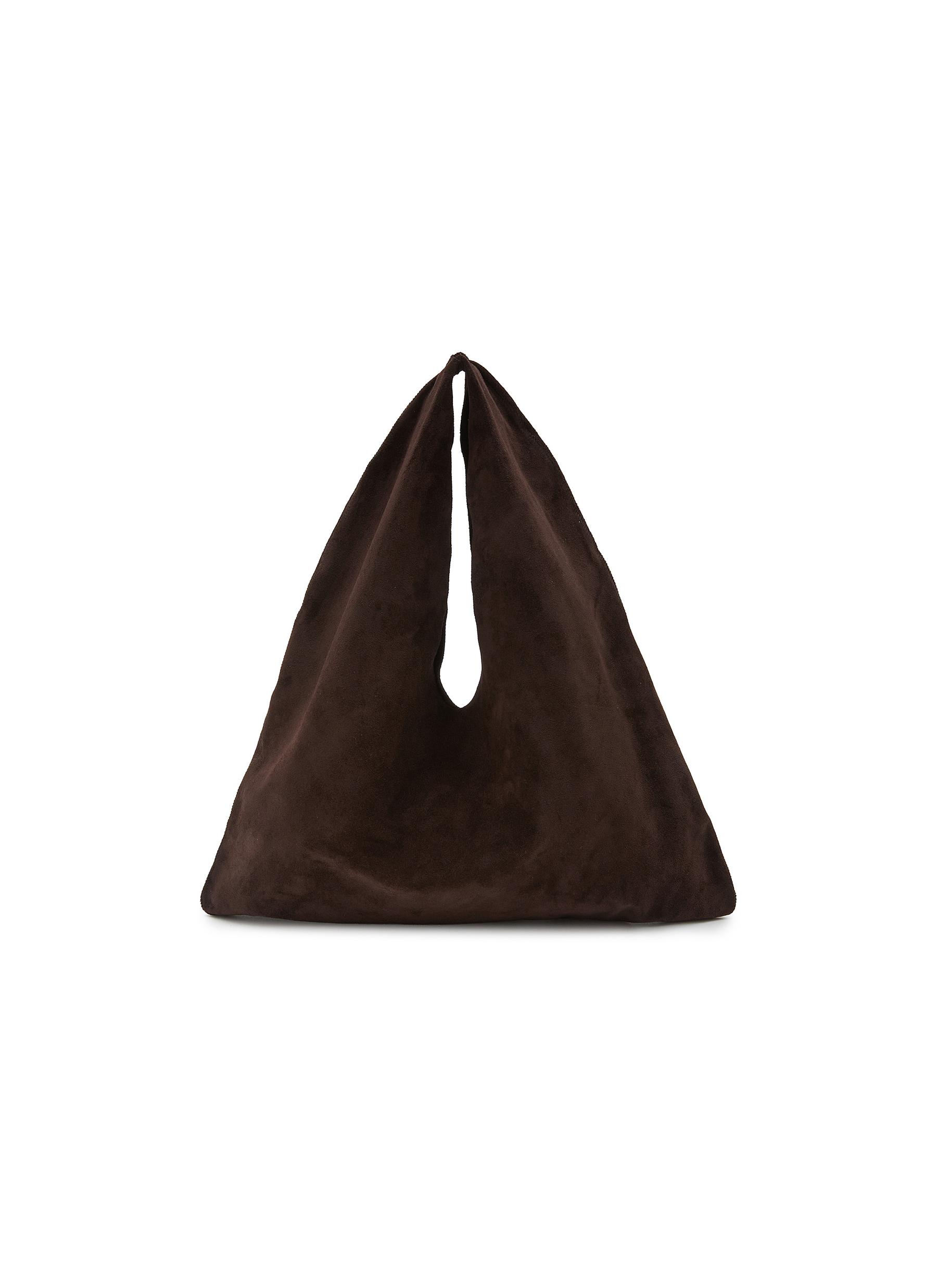 ★THE ROW★関税込♪日本完売♪Bindle Smallスエ-ド ト-トバッグ Small Bindle Bag Beige in Suede – The Row