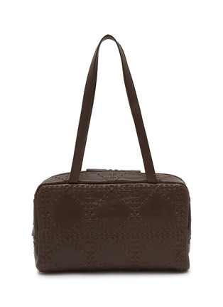 Main View - Click To Enlarge - THE ROW - Astra Embroidered Leather Bowling Bag