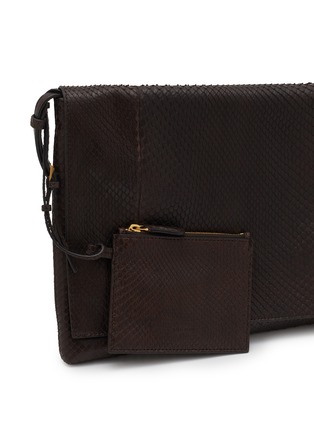 Detail View - Click To Enlarge - THE ROW - Nan Python Leather Shoulder Bag
