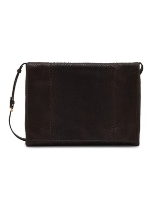 Main View - Click To Enlarge - THE ROW - Nan Python Leather Shoulder Bag
