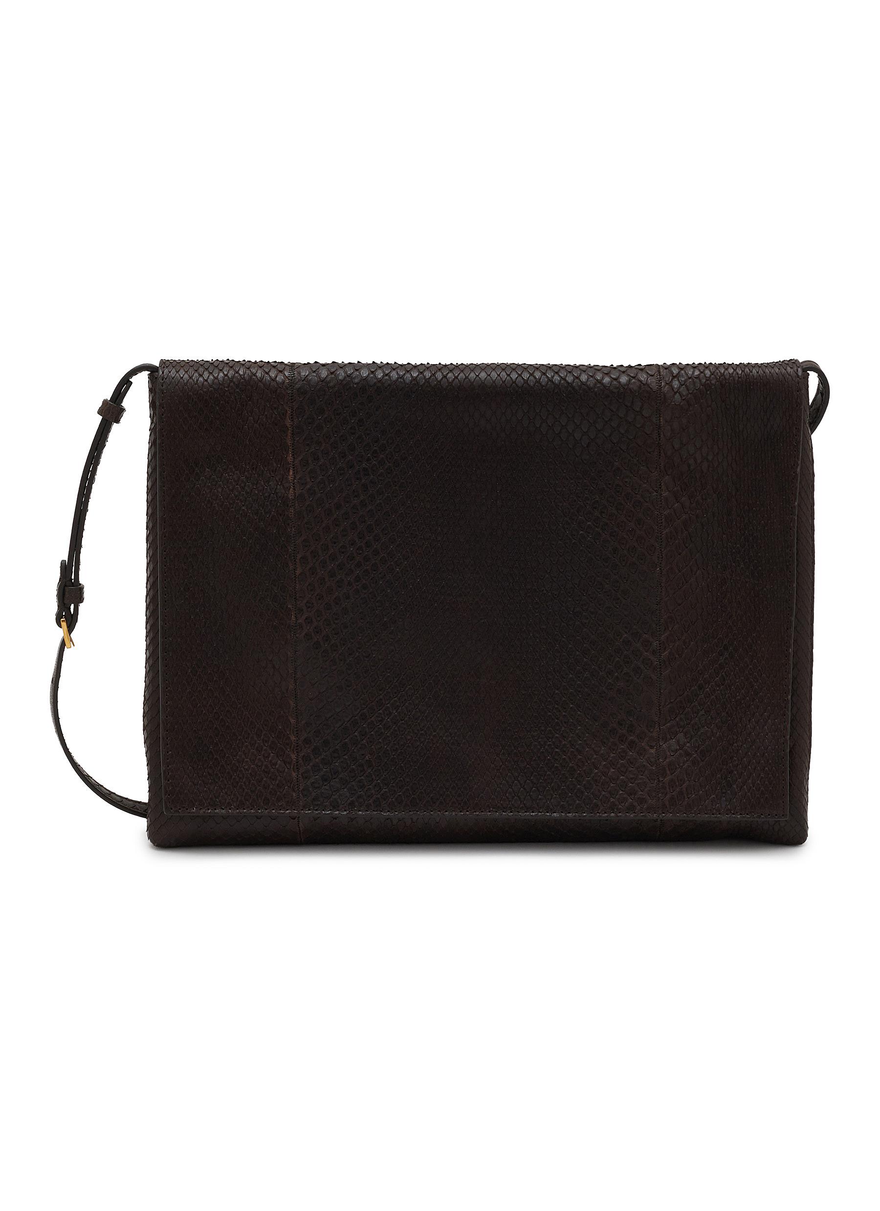 ショルダーバッグ・ポシェット [The Row] Nan Shoulder Bag in Leather Leather handbag The Row Beige in Leather - 56766112