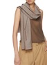 Figure View - Click To Enlarge - THE ROW - Guel Striped Cotton Scarf