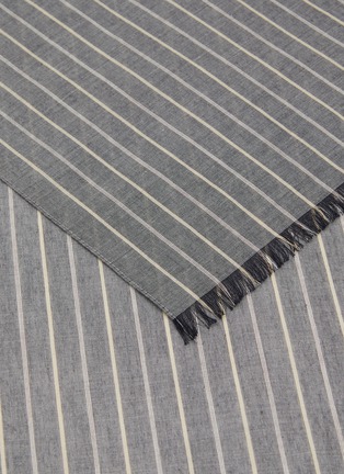 Detail View - Click To Enlarge - THE ROW - Guel Striped Cotton Scarf
