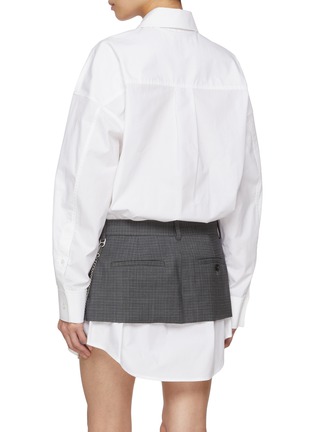 Back View - Click To Enlarge - ALEXANDERWANG - Layered Shirt Dress