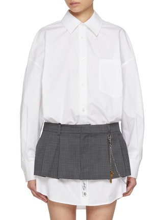 Main View - Click To Enlarge - ALEXANDERWANG - Layered Shirt Dress