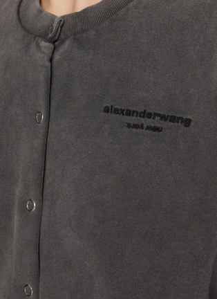  - ALEXANDERWANG - Shrunken Snap Button Cotton Cardigan