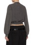 Back View - Click To Enlarge - ALEXANDERWANG - Shrunken Snap Button Cotton Cardigan