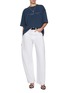 Figure View - Click To Enlarge - ALEXANDERWANG - Logo Print Cotton Oversized T-Shirt