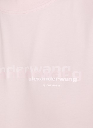  - ALEXANDERWANG - Logo Print Cotton Shrunken T-Shirt