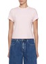 Main View - Click To Enlarge - ALEXANDERWANG - Logo Print Cotton Shrunken T-Shirt