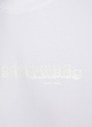  - ALEXANDERWANG - Logo Print Cotton Shrunken T-Shirt