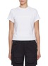 Main View - Click To Enlarge - ALEXANDERWANG - Logo Print Cotton Shrunken T-Shirt