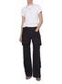 Figure View - Click To Enlarge - ALEXANDERWANG - Logo Print Cotton Shrunken T-Shirt