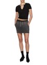 Figure View - Click To Enlarge - ALEXANDERWANG - Nameplate Chain Detail Ribbed V-Neck Top