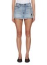 Main View - Click To Enlarge - ALEXANDERWANG - Chain Belt High Rise Denim Skort