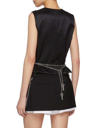 Back View - Click To Enlarge - ALEXANDERWANG - Chain Detail Vest