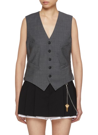 Main View - Click To Enlarge - ALEXANDERWANG - Chain Detail Vest