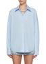 Main View - Click To Enlarge - ALEXANDERWANG - Nameplate Chain Detail Cotton Oversized Shirt