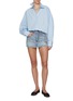 Figure View - Click To Enlarge - ALEXANDERWANG - Nameplate Chain Detail Cotton Oversized Shirt