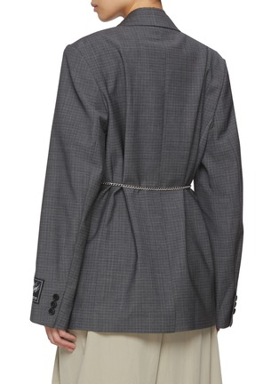 Back View - Click To Enlarge - ALEXANDERWANG - Chain Detail Single Breasted Blazer
