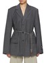 Main View - Click To Enlarge - ALEXANDERWANG - Chain Detail Single Breasted Blazer