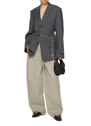 Figure View - Click To Enlarge - ALEXANDERWANG - Chain Detail Single Breasted Blazer