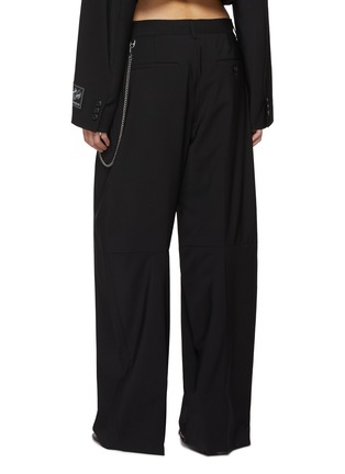 Back View - Click To Enlarge - ALEXANDERWANG - Chain Detail Straight Leg Trousers